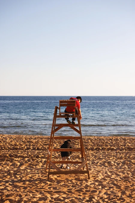 Beach Lifeguard Scene