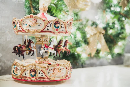 Festive Carousel Ornament