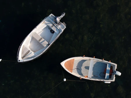 Aerial View of Boats