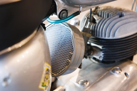 Close-up of Motorcycle Engine