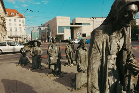 Street Statues in Urban Setting