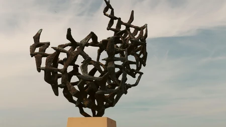 Abstract Sculpture Against Sky