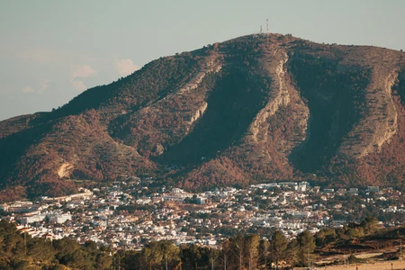 Mountainous Cityscape