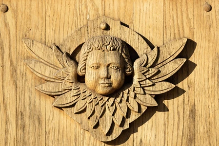 Wooden Angelic Carving