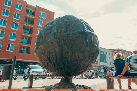 Urban Sculpture with Bystanders