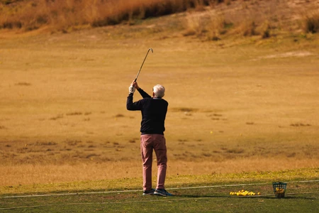 Golf Swing on the Course