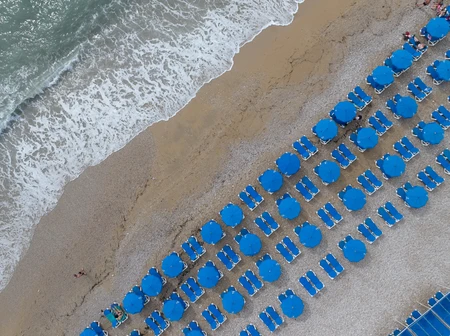 Aerial View of a Beach