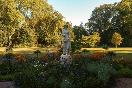 Garden Statue in Bloom