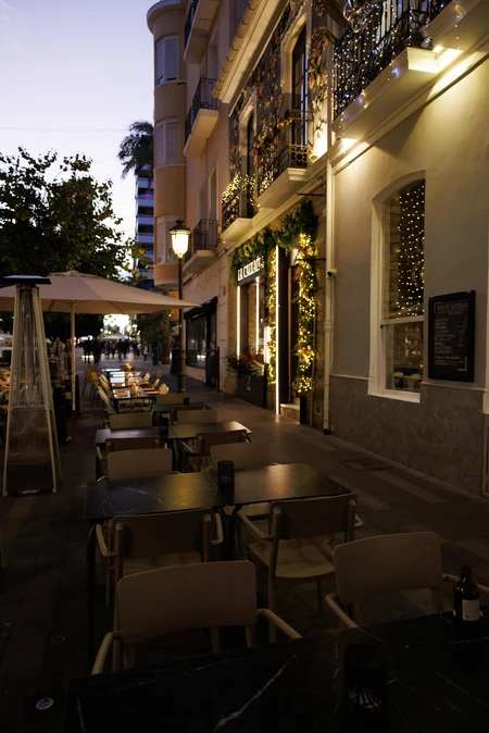 Charming Evening Street Scene
