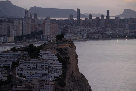 Coastal Cityscape at Dusk