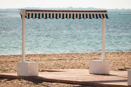 Beachfront Canopy by the Sea