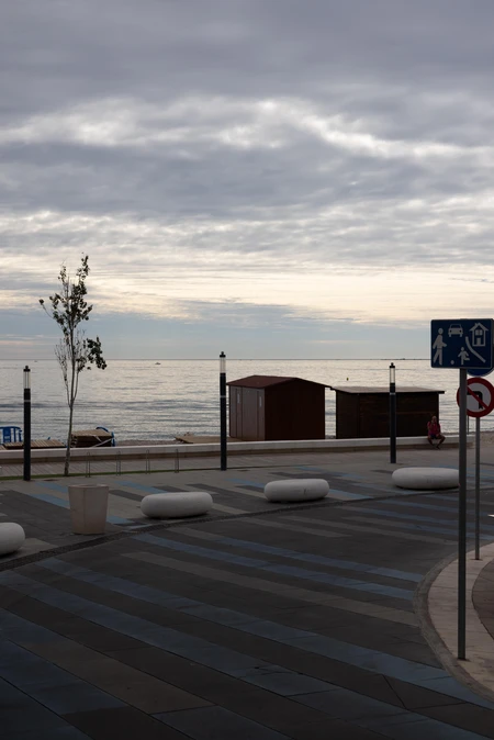 Seaside Promenade at Dusk