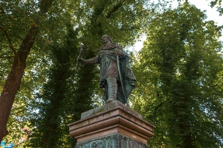 Historic Statue Amidst Trees