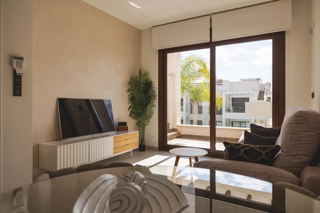 Modern Living Room with Balcony