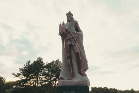 Statue Against the Sky