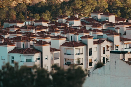 Mediterranean Rooftops Overlook
