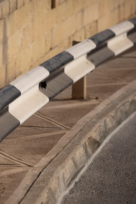 Guard Rail on Sidewalk