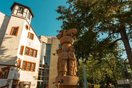 Historic Fountain and Architecture