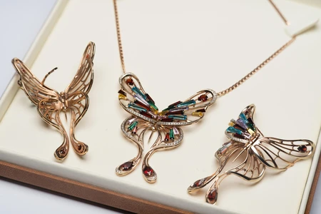 Elegant Butterfly Jewelry Set