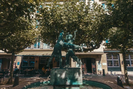 Charming Street Fountain