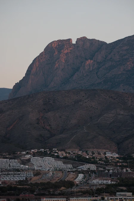 Mountainous Landscape at Sunset