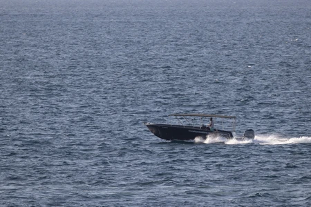 Boat on the Open Sea