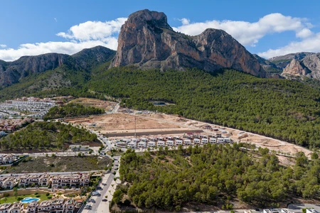 Mountainous Landscape with Residential Area
