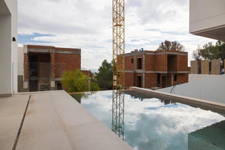 Modern Construction by the Pool