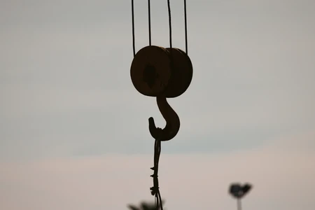 Silhouette of Crane Hook