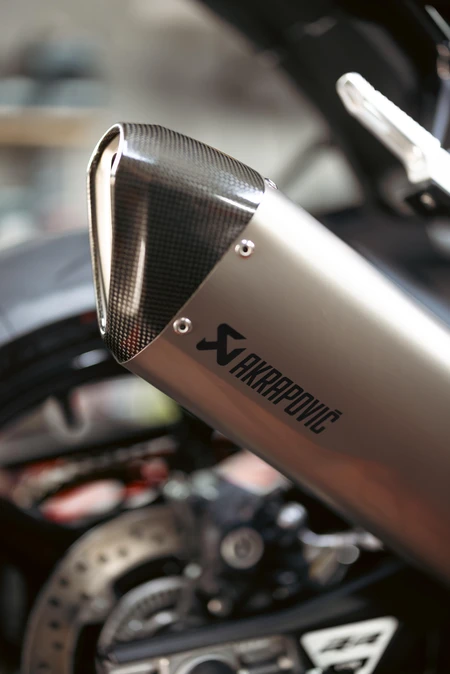 Motorcycle Exhaust Close-up