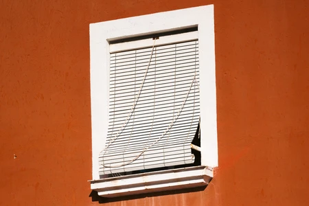 Orange Wall with White Window