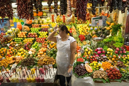 Vibrant Market Produce Display
