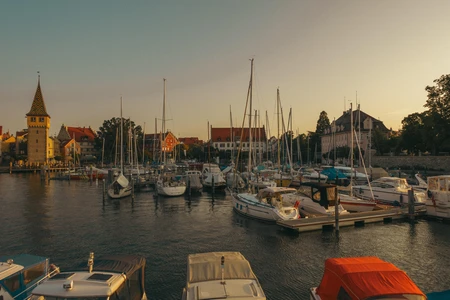 Tranquil Marina at Sunset
