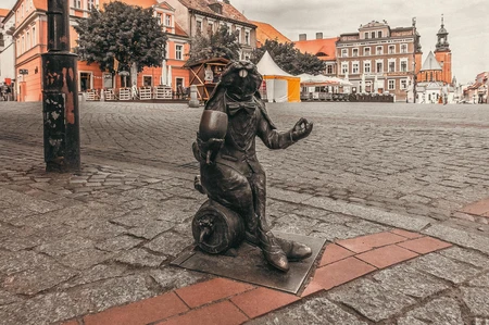 Historic Town Square with Statue