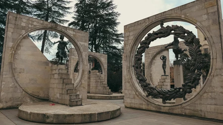 Sculptural Monument in a Park