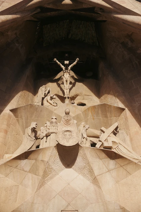Intricate Stone Facade Sculpture
