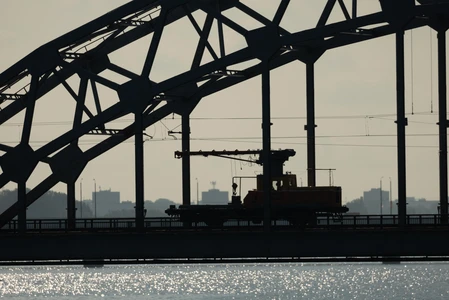 Industrial Bridge Silhouette