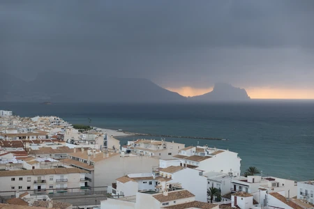 Coastal Town at Dusk