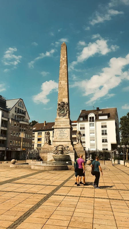 Historic Monument in Urban Square