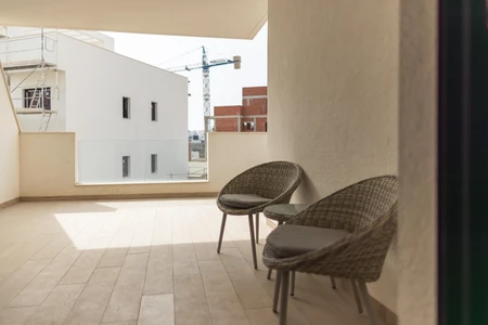 Modern Balcony with Chairs