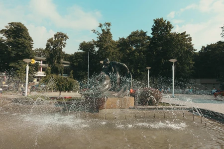 Fountain in a Park