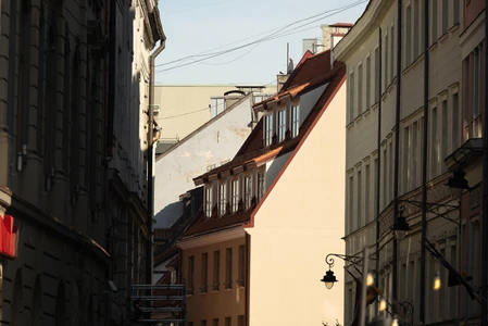 Sunlit Urban Alley