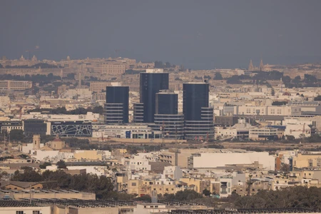 Cityscape with Modern Buildings