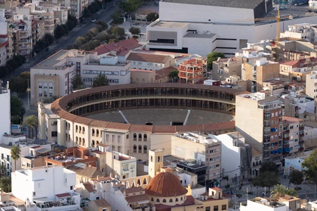 Aerial View of Historic Bullring
