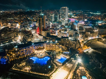 Vibrant Cityscape at Night