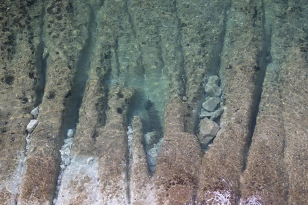 Rippling Water Over Rocks