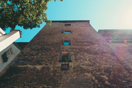 Towering Brick Facade