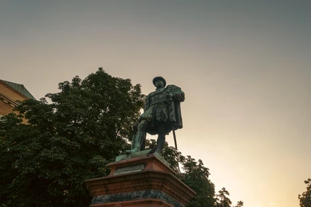 Statue at Sunset