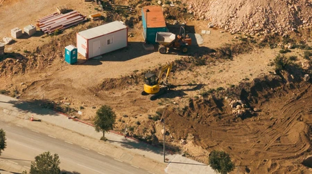 Construction Site Aerial View
