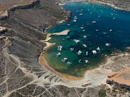 Aerial View of Scenic Bay